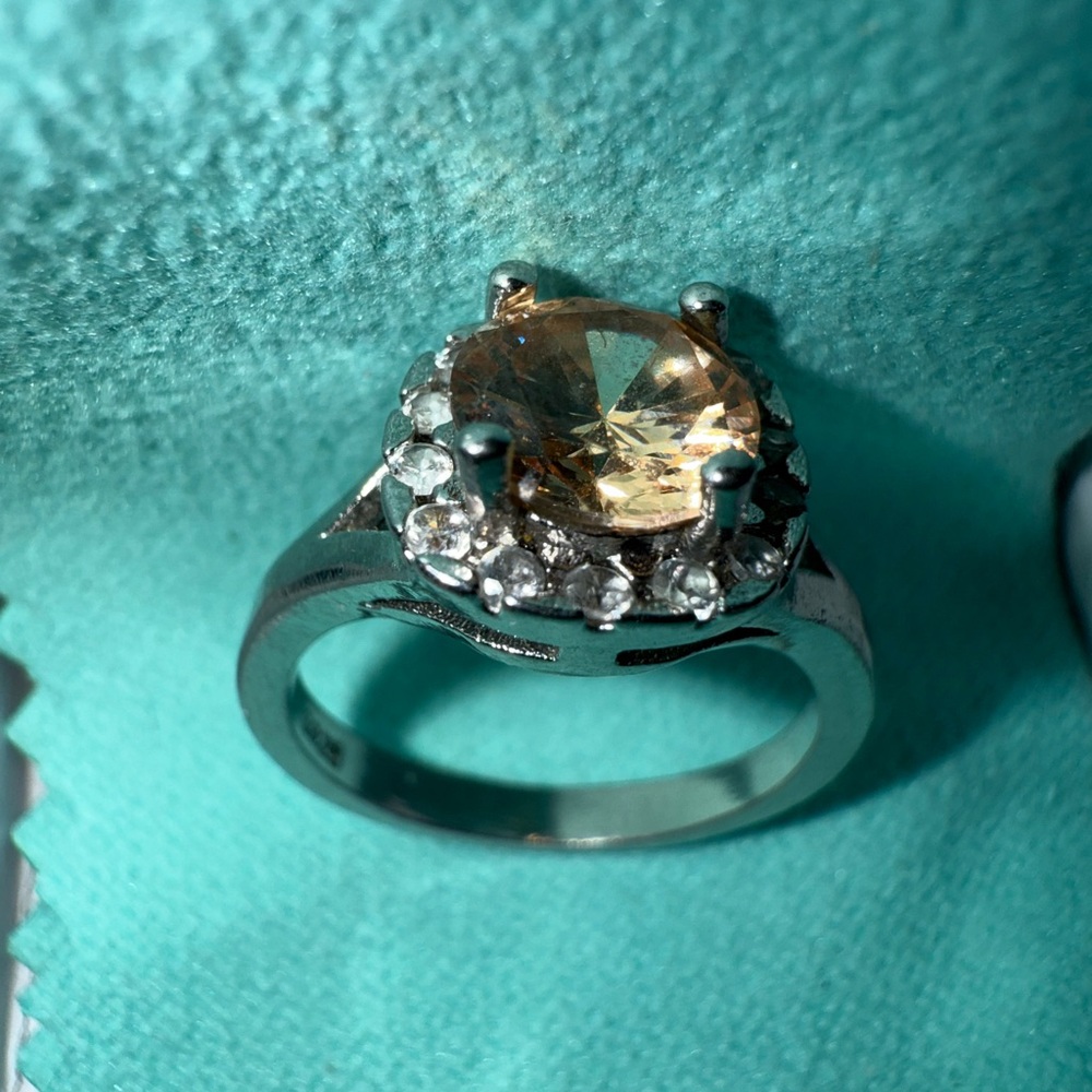 Morganite Sterling Silver Ring
